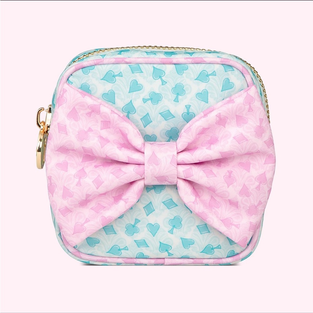 Stoney Clover Lane Paint the Roses Red mini bow pouch